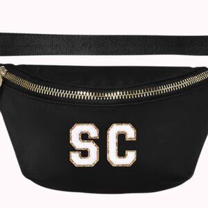 Stoney Clover Lane Black Nylon Fanny Pack with S and C Patches